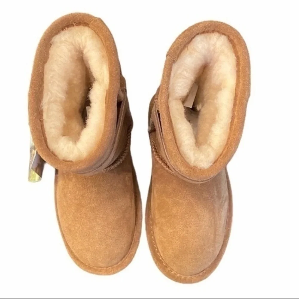 Bearpaw Suede Sherpa Val Toddler Boots NWOT Sz 7